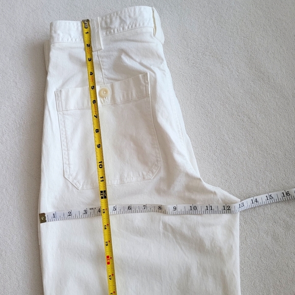 High Rise Big Pockets Utility Pants EUC Off-White 8 SHORT | Banana Republic - Picture 5 of 16